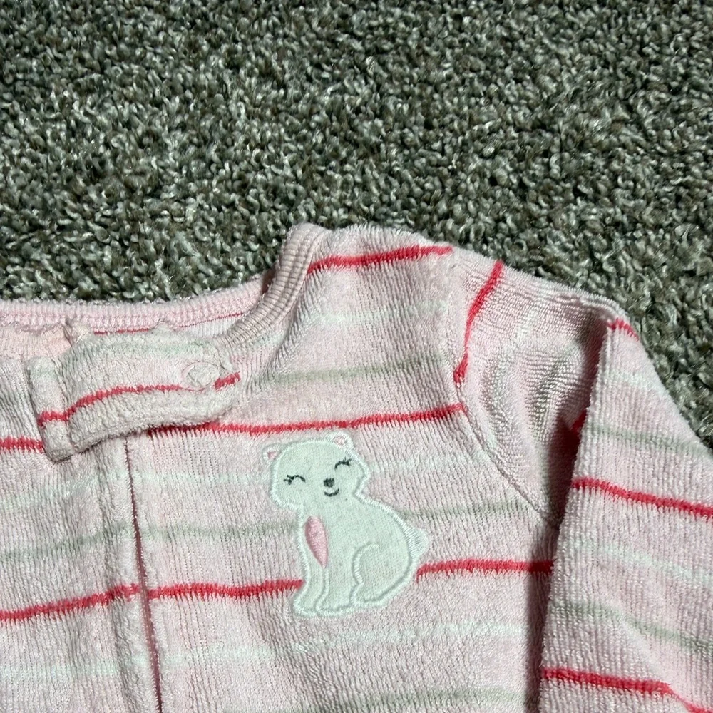 Carter's Baby Girl Footie Pajamas Size 3 Months